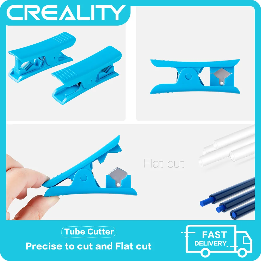

CREALITY 3D Tube Cutter 3D Printer Tool Scissor Can Precise to Cut and Flat Cut Made by PTFE PVC PU Rubber Silicone Plastic Pipe