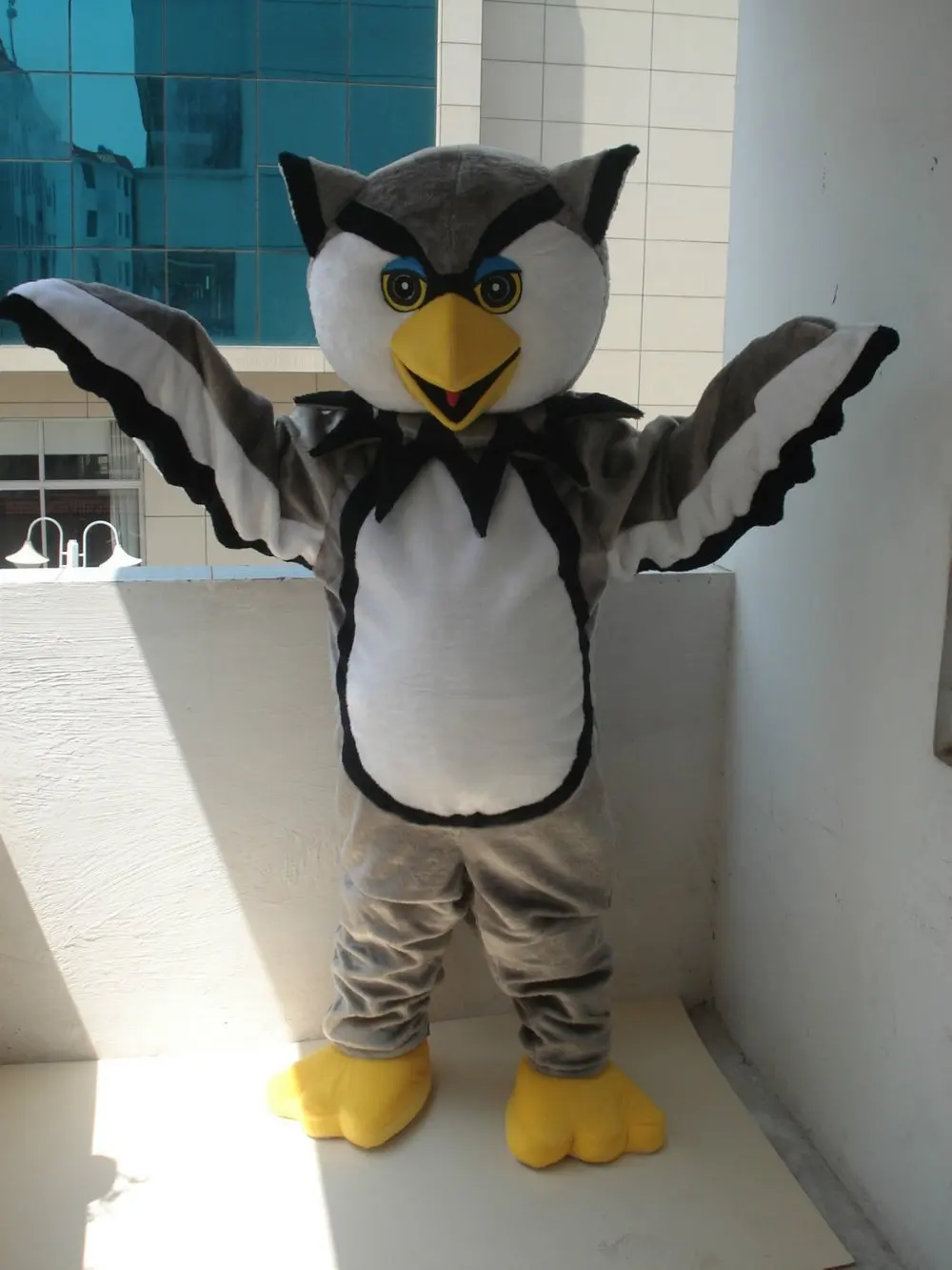 

Professional New Style Big Brown Owl Mascot Costume Fancy Dress Adult Size