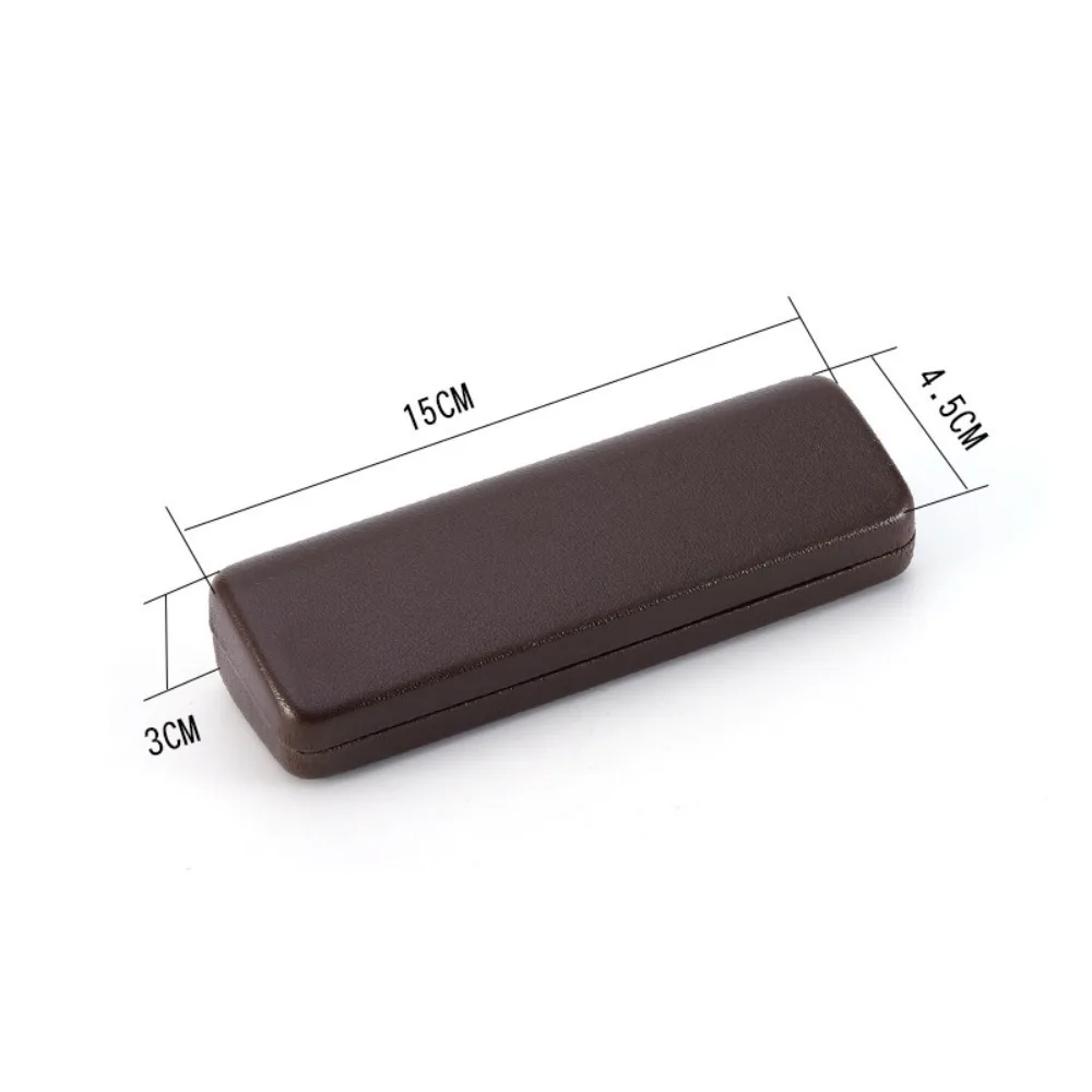 Высококачественный жесткий металлический футляр для очков с отделкой под дерево