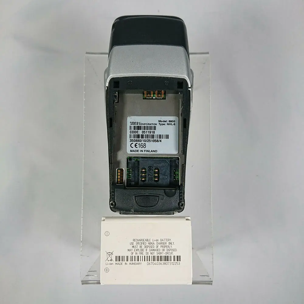 Фото Восстановленный оригинальный мобильный телефон 6800 2G с одной SIM-картой, разблокированный GSM 900/1800, с русской, арабской, ивритской клавиатурой, произведено в Финляндии №5