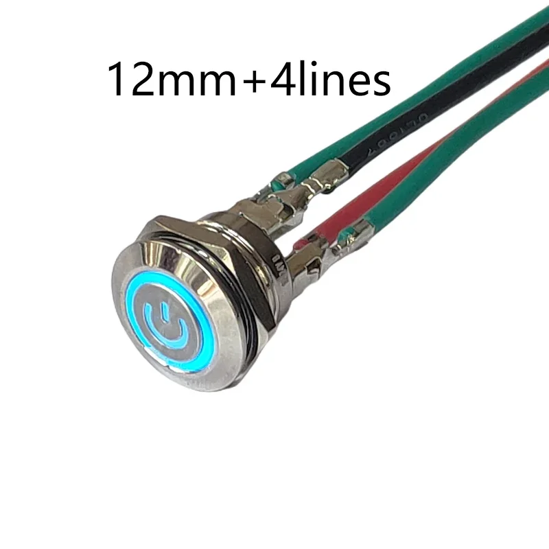 

Металлический кнопочный переключатель 12 мм