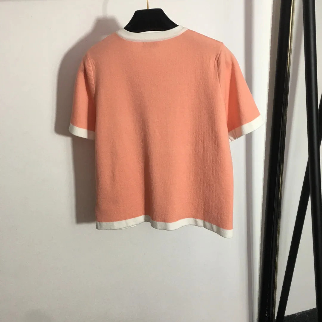 

New Chest Letter Short Sleeve T-Shirt 20231560