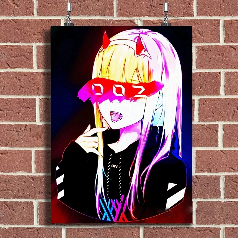 DARLING In The FRANXX 002 Posters Anime Posters Canvas Painting Wall Decor Posters Wall Art Picture Decor for Living Room Decor