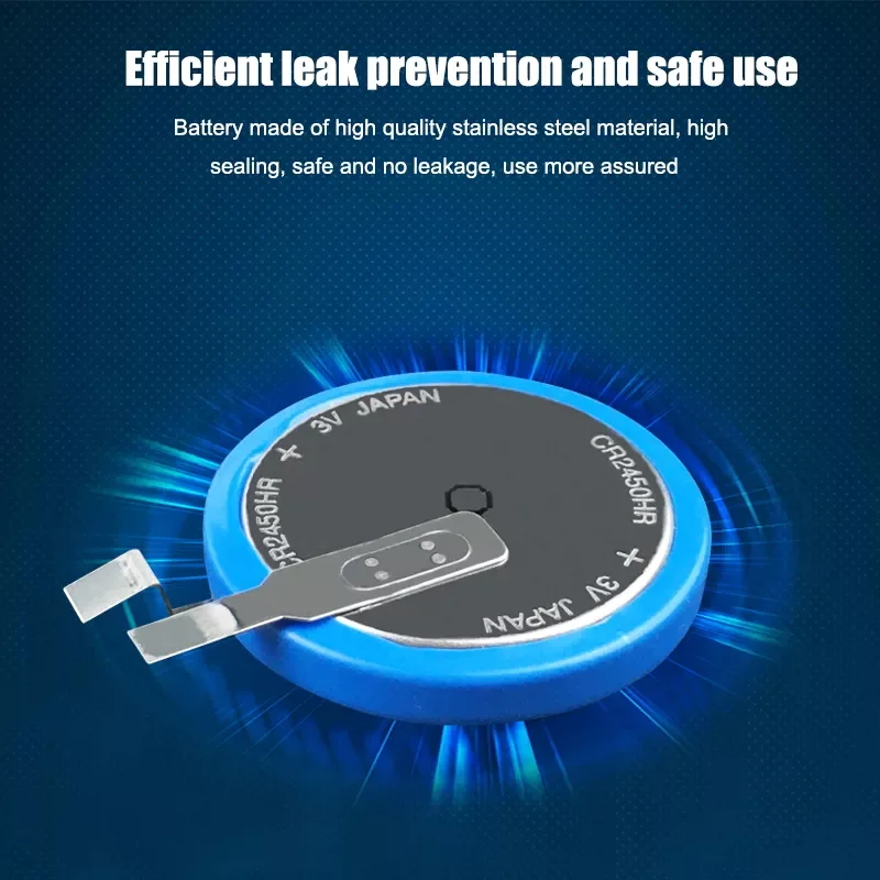 

2pcs New Original Eaxell CR2450HR CR2450 2450 3V high-temperature lithium battery manganese dioxide batteries cell