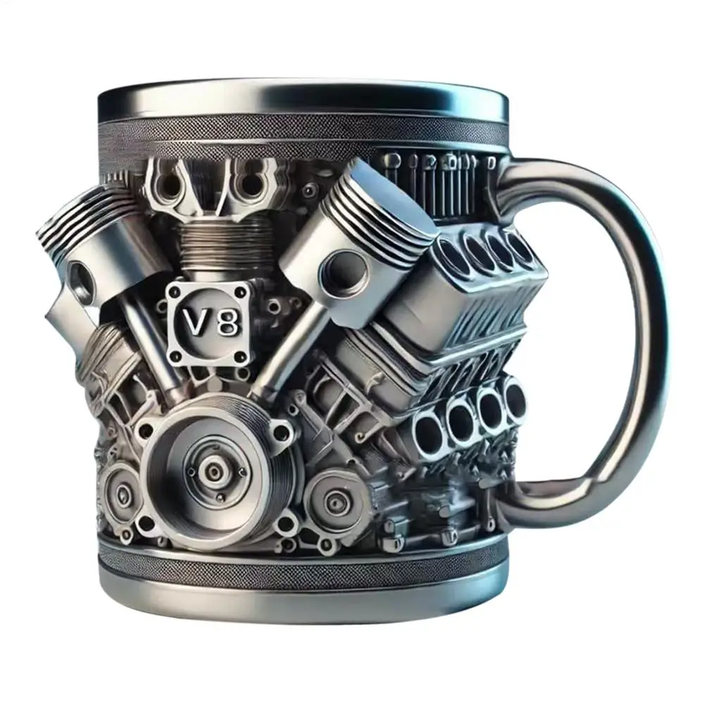 

Кружка из нержавеющей стали с двигателями V8/6