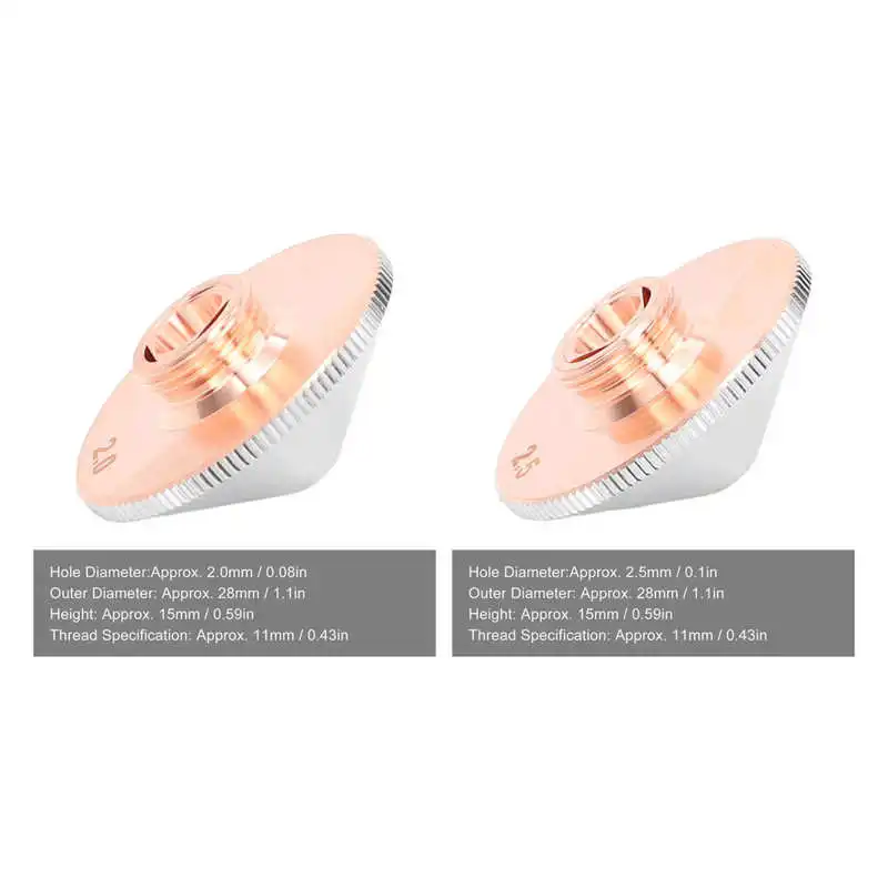 Сопла насадка для лазерной резки 2-слойная медная сварочная машина с ЧПУ