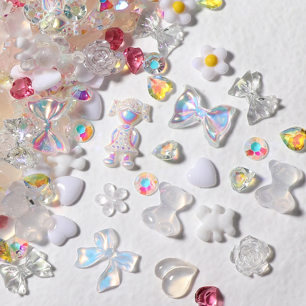 1 пакет сказочные разнообразные украшения блестки бант бабочка медведь подходят