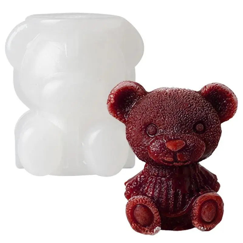 3D Silicone Candle Mould Aromatherapy Gypsum Mold DIY Candle Making Mold Cake Baking Mold Candle Making Supplies