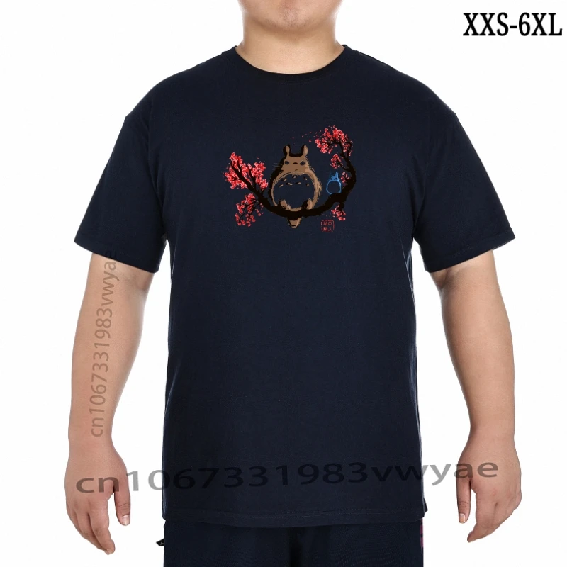 

Chinese Style Hayao Miyazaki Anime My Neighbor Totoro Tee Shirt For Male 2023 New Harajuku T Shirt XXS-6XL