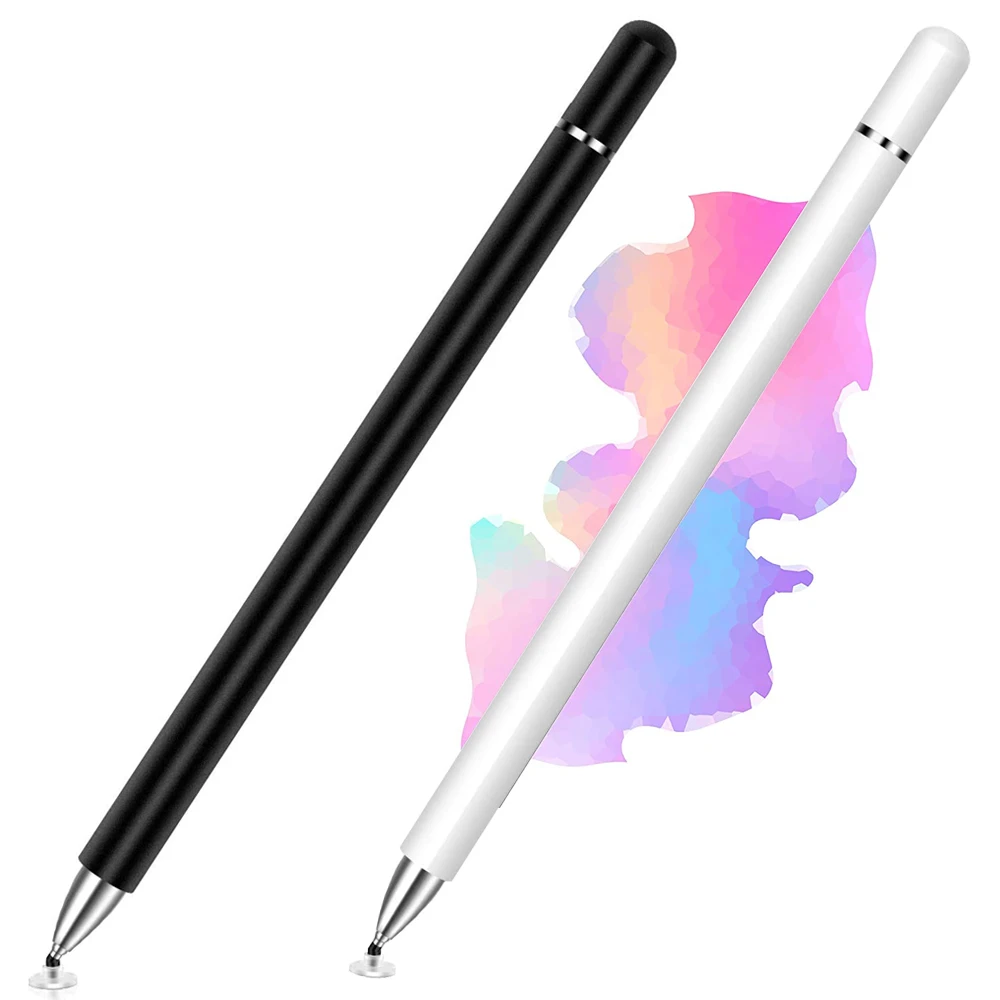 

50 шт. универсальные 2 в 1 дисковые емкостные Ручки Магнитная крышка сенсорный Стилус карандаши для iPhone Ipad Android планшета