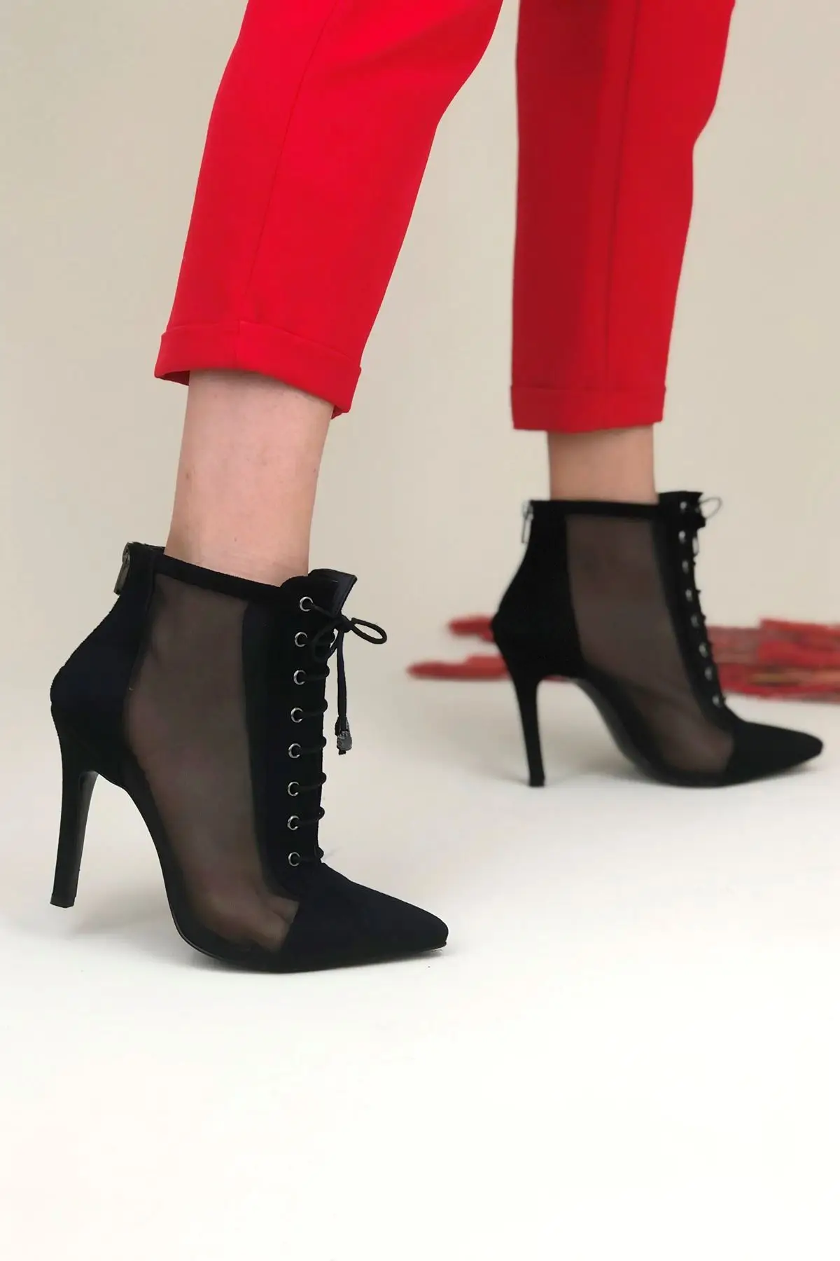 

Women's Fashion Handmade Special Suede Female High Heels Shoes