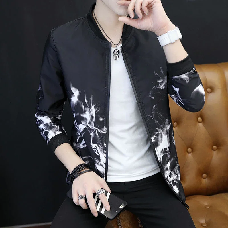 

Men's Spring Autumn Bomber Zipper Jacket Male Casual Streetwear Hip Hop Slim Fit Pilot Coat Men Clothing M-3XL XXXL