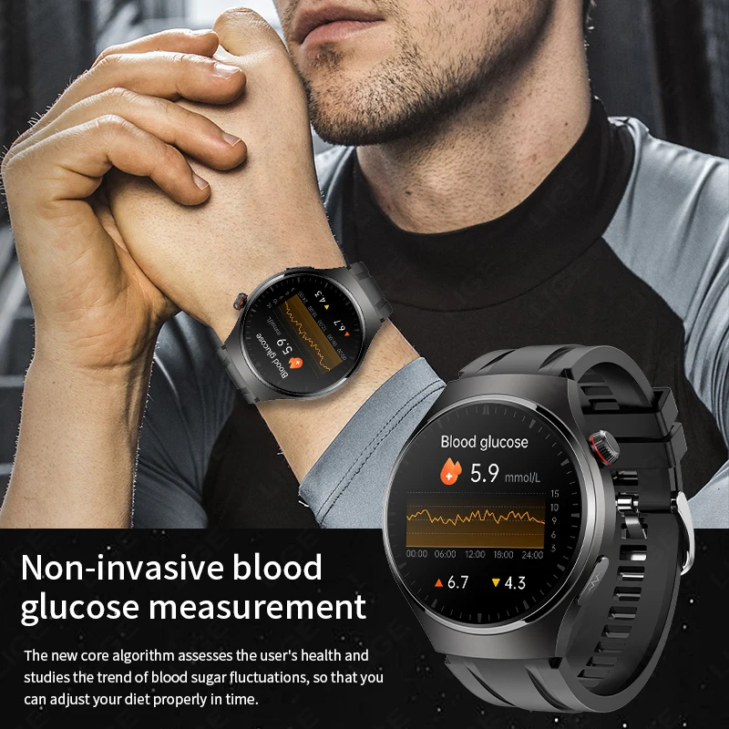 Водонепроницаемые мужские смарт-часы LIGE AI цвет в ассортименте