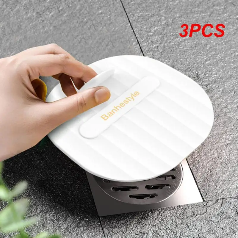 

3PCS Bath Shower Floor Strainer Silicone Floor Drain Core Kitchen Bathroom Water Drain Filter Cover Plug Trap Siphon Sink