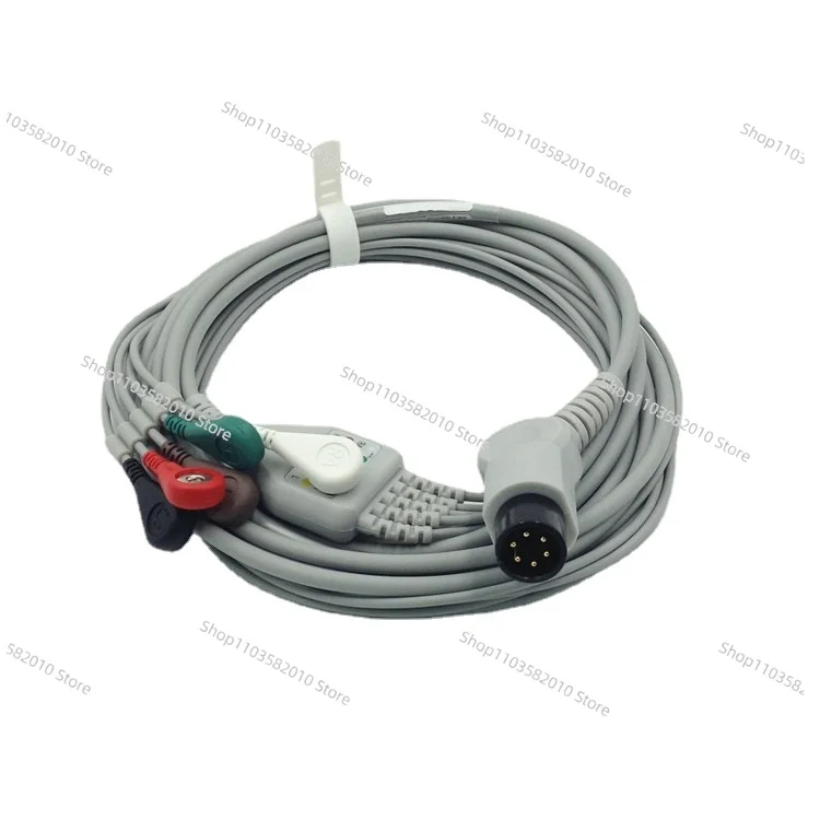 Применимо к свинцовой проволоке Jinkewei PM7000/8000/9000/MEC1000/2000 ЭКГ 6 контактов и 5 выводов