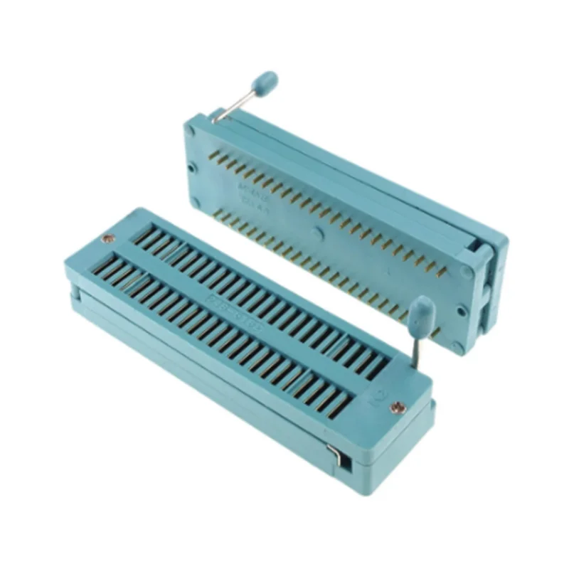 

2pcs Test IC DIP ZIF ZIP Socket 48 Pin Pitch 2.54 mm Universal Dual Row Spacing 15.24 mm 0.6" 2x24 48 Position Grid
