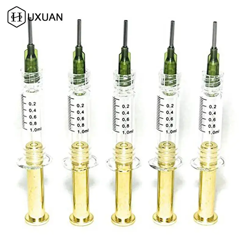 

1PC 1ML / 3ML / 5ML Luer Lock Syringes Screw Blunt Tip Needles Caps For Industrial Dispensing