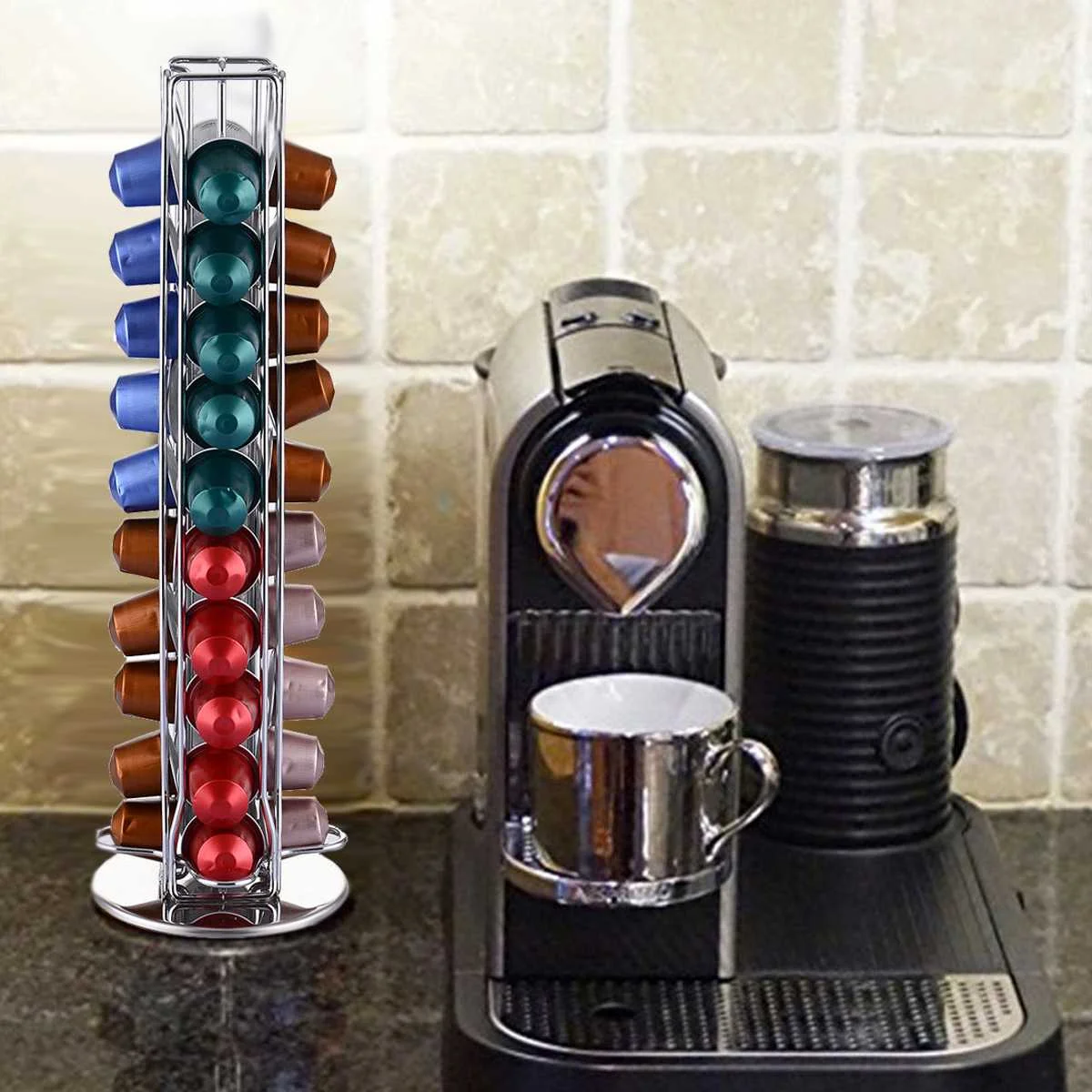 Практичная дозирующая капсула для кофе подставка 40 капсул Nespresso держатель |