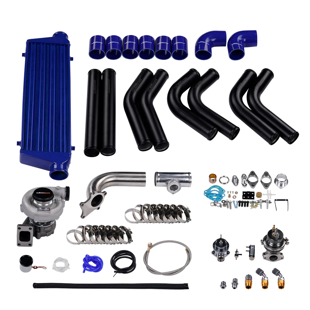 

T3 T4 T04E Universal Turbo Stage III+Wastegate+Turbo Intercooler+piping 10PC Kit