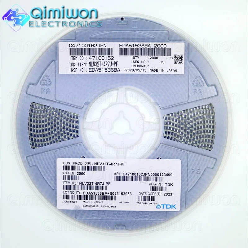 

2000pcs NLV32T-4R7J-PF 1210 3225 5% 4.7UH FIXED IND 220MA 1.5 OHM