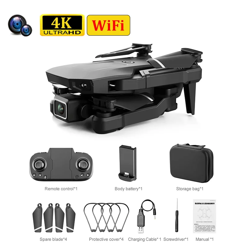 

S68 Mini Drone 4k Profesional HD Dual Camera WiFi FPV Quadcopter Fixed Height Remote Control Drone Children Adult Rc Toy