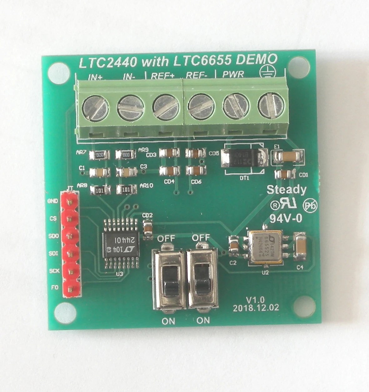 

LTC2440 с контролем LTC6655