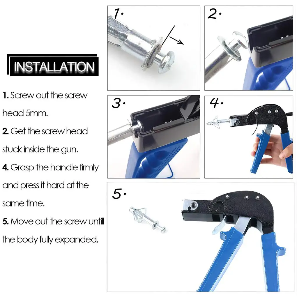 

42x болты с расширительным винтом с 6 размерами, полый привод, настенный анкер, гипсокартон