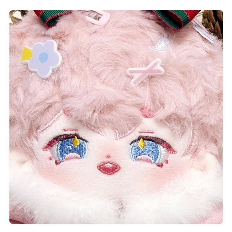 

Kawaii Kpop No Attributes Strawberry Rabbit Ear Tail 20cm Plush Doll Toy Stuffed Body Soft Cute Cosplay Birthday Gift Props
