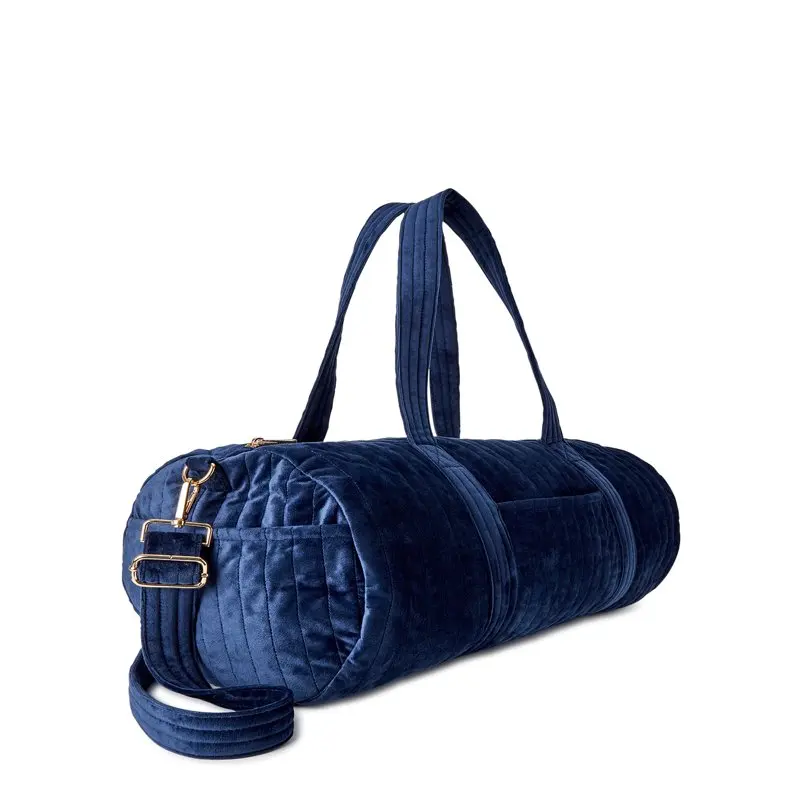 Women’s Soft Quilted Duffle Bag Navy Blue