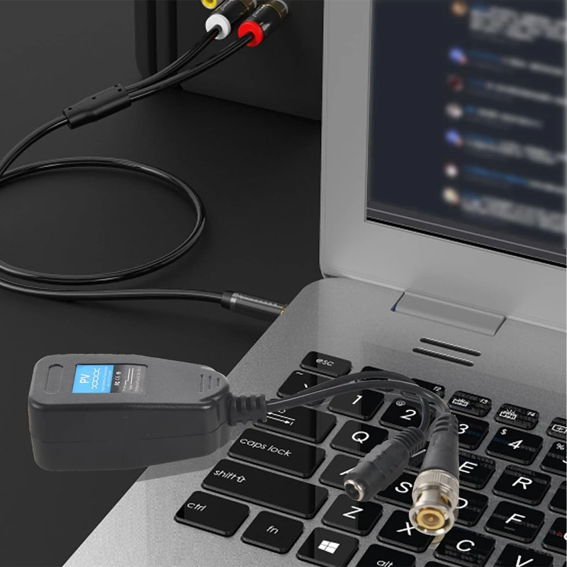 10 пар Пассивный видеотрансмиттер с разъемом питания и RJ45 CAT5 |