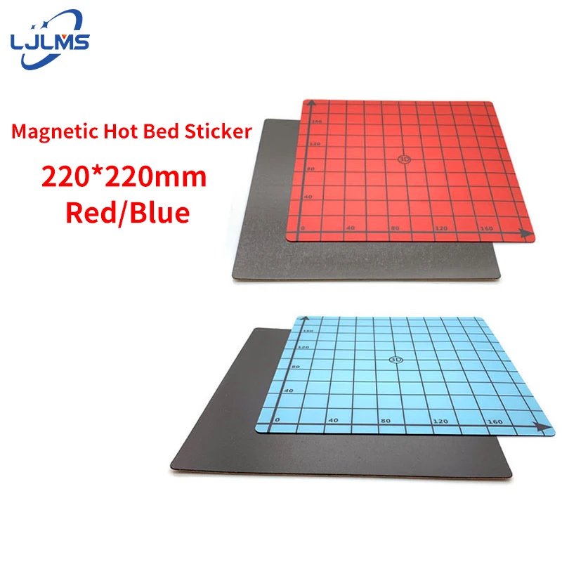 

2019 New Magnetic Print Bed Tape square 220*220mm Coordinate Printed sticker Build Plate Tape FlexPlate PLA DIY 3D Printer parts