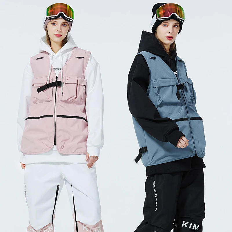 New Tops Ski Vest Women Men Outdoor Snowboard Jacket Wind Proof Waterproof Snow jacket Cold Resistant Winter Clothing Ski Suit