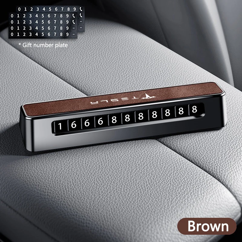 

Автомобильная карта временной парковки, карта с номером телефона, автоаксессуары для Tesla Model 3 S X Y, стиль Roadster Highland 2021, SpaceX