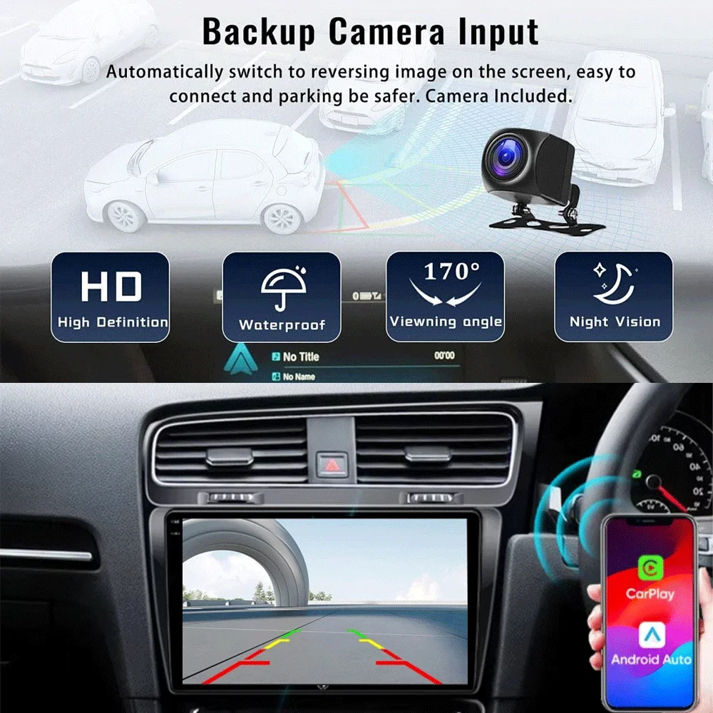 Фото Автомагнитола LJZN ndroid 16 для Volkswagen VW Golf 7 MK7 GTI 2012-2020 с беспроводным CarPlay, Android Auto, мультимедиа, GPS, 2 Din №4
