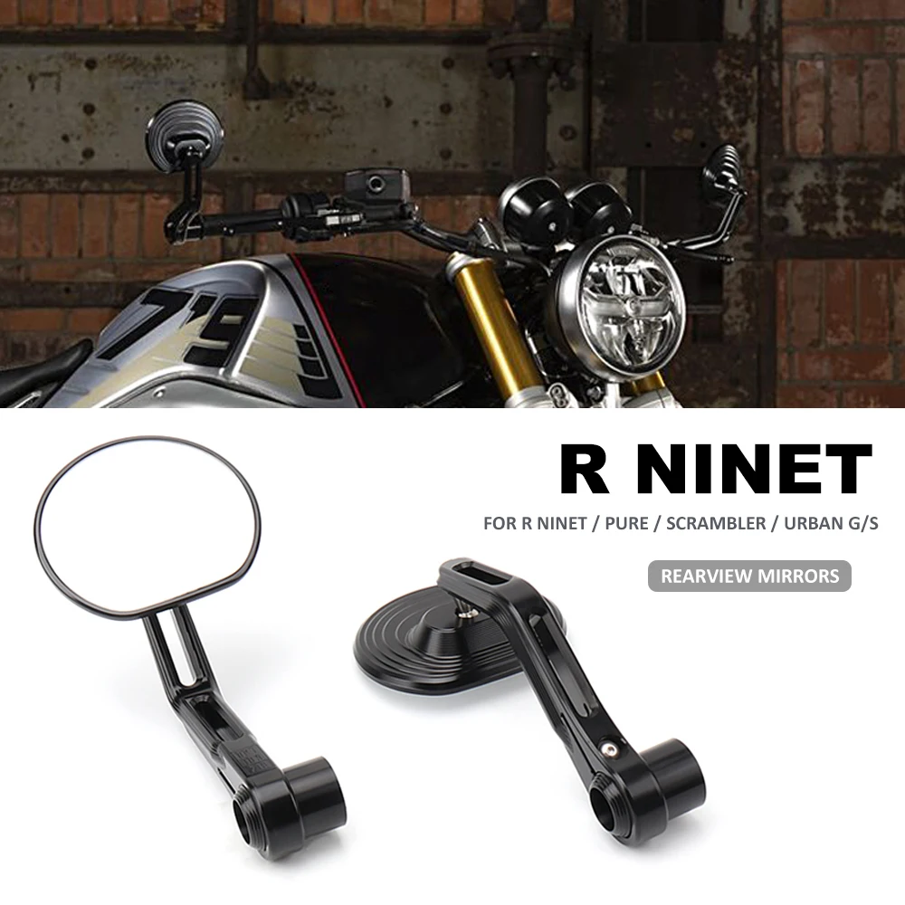 Зеркало заднего вида алюминиевое боковое рулевое для BMW RNINET Scrambler Rninet Pure R NINE T Urban