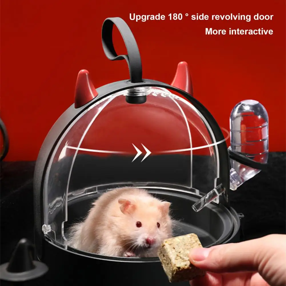 

Cute Vent Holes Transparent Rat Gerbil Chinchilla Guinea Pig Carry House Pet Supplies Hamster Carrier Hamster Travel Cage
