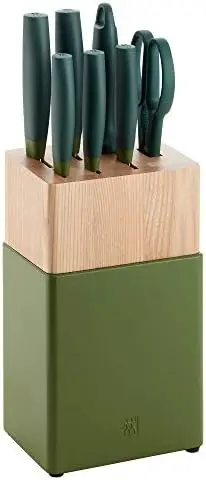 

S Knife Block Set, 8-pc, Lime Green