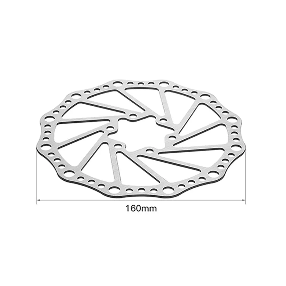 

Mountain Bike Bicycle Disc Brake Disc Brake Pads 160mm Stainless Steel Silver 44mm Hole Distance Cycling Components Parts