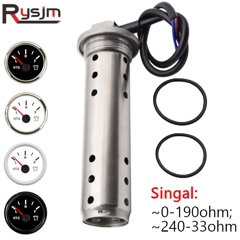 

New Boat Car Sewage Level Gauge Sensor RV Holding Tank Sewage Level Sender Sensor 150/200/300/400/450mm fit 0-190ohm 240-33oh