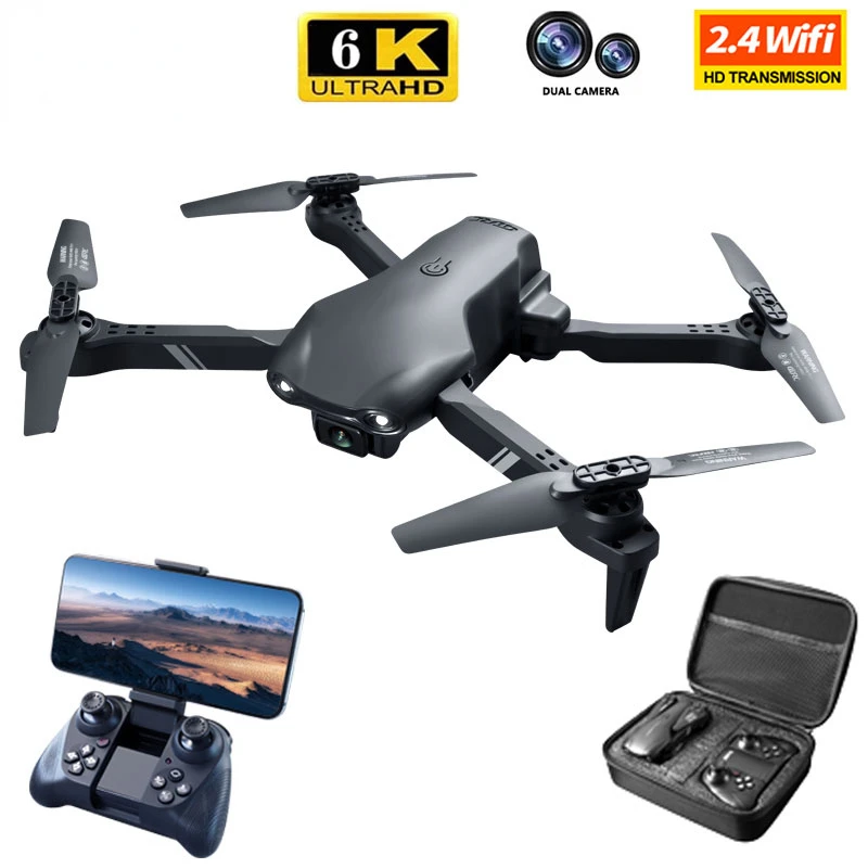 

Новый мини-Дрон 4k HD камера Wi-Fi Fpv дроны двойная камера складной Квадрокоптер передача в реальном времени вертолет игрушки