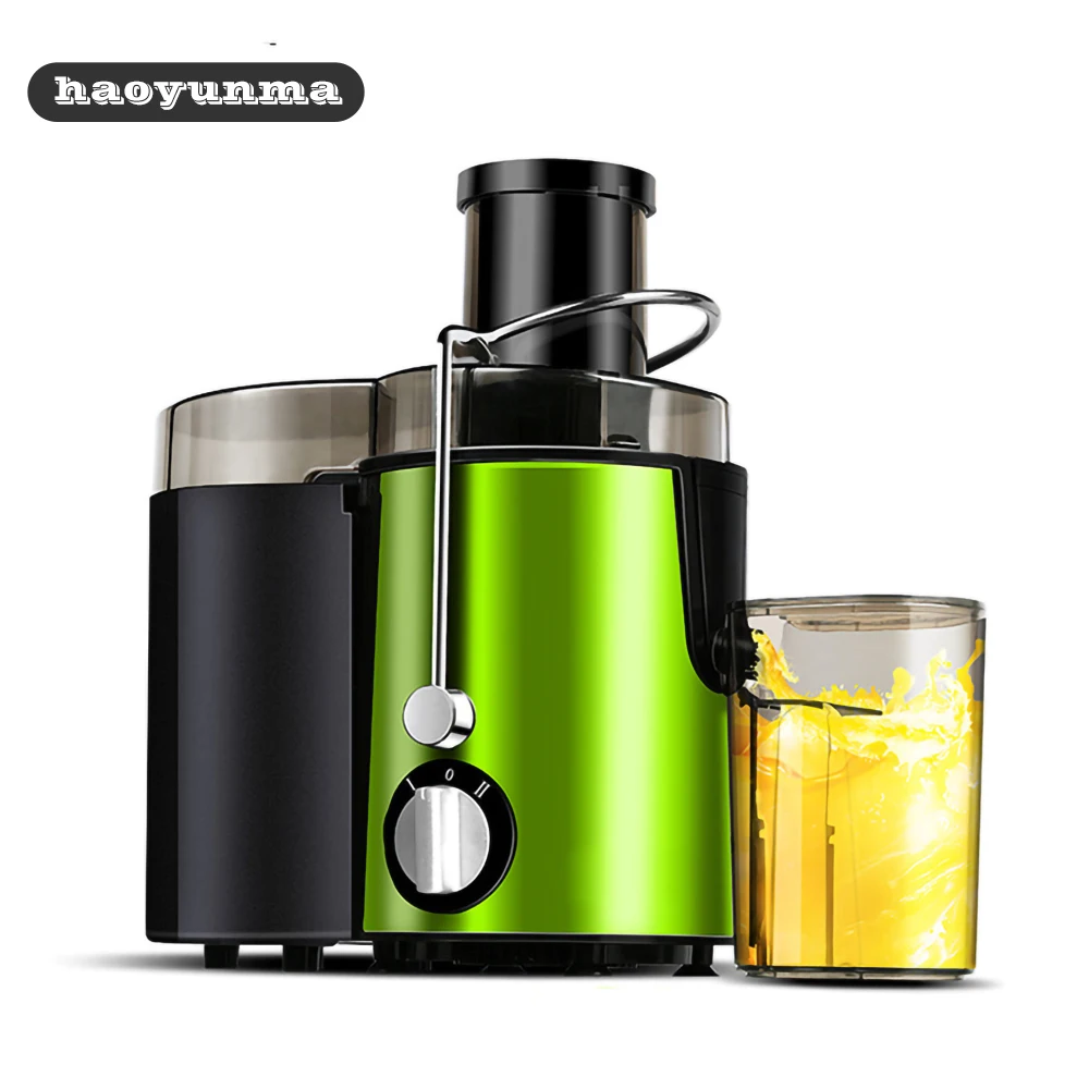 HaoYunMa Blender Juicer Stainless Steel Household Juicer Juicer Juicer Separation Electric Blender Fruit Food Processor Smoothie