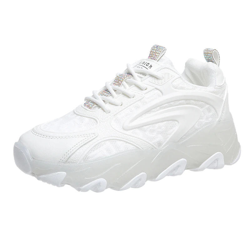

Platform Sneakers Women Sports Shoes Spring Autumn Breathable Casual Shoes Woman White Wedges Chunky Sneaker Zapatos De Mujer