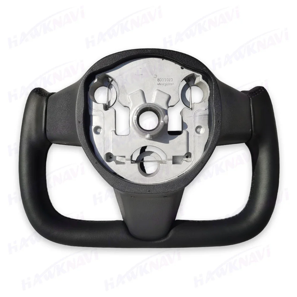 Hawknavi 350 мм руль с колюком для Tesla Model 3 Y модифицированный гоночный стиль кожа белый