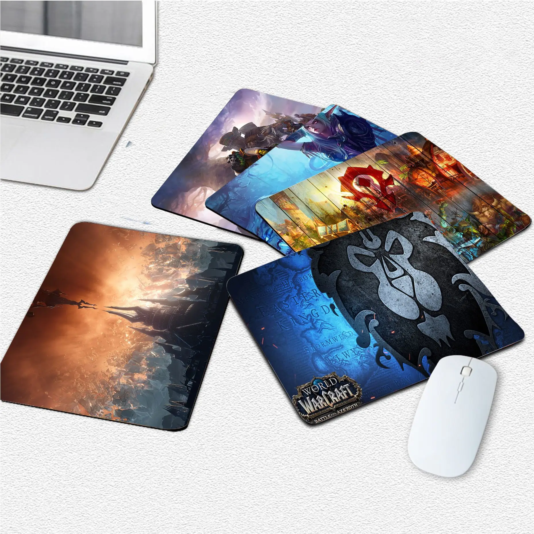 

Game W-World of W-WarcraftS Mousepad Small Office Computer Desk Mat Table Keyboard Pad Cushion Non-slip Deskpad Home Decor