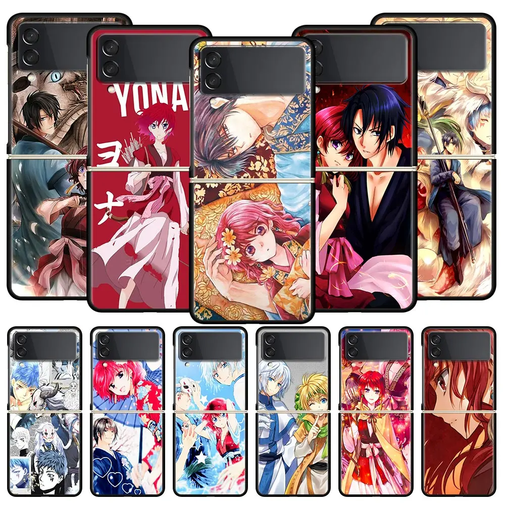 

Anime Akatsuki no Yona Phone Case for Samsung Galaxy Z Flip 3 4 5G Black Folding Mobile Shell Hard PC Fundas Coque Protect Cover
