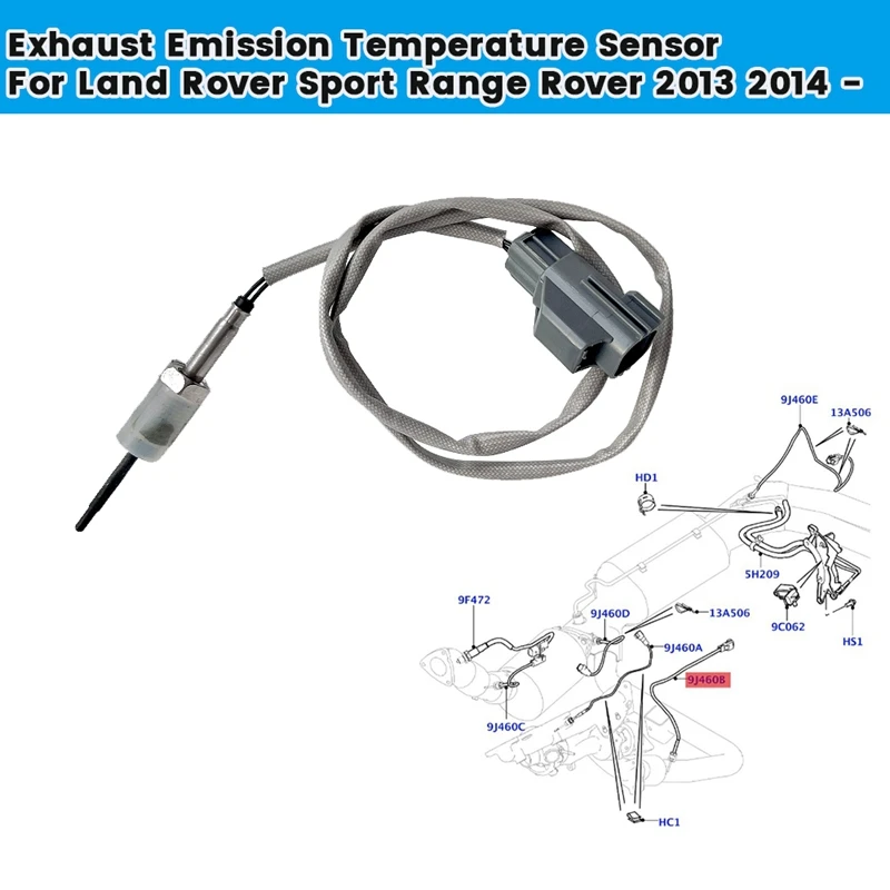 Датчик Температуры газовых отработавших газов LR035741 для Land Rover Sport Range 2013 2014 Φ Sensor