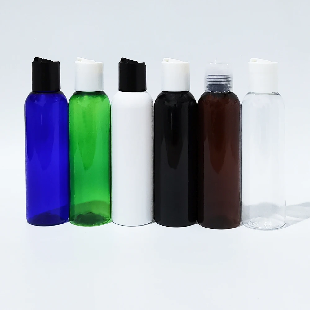 

150 мл пустая Цветная Пластиковая фотобутылка с дисковой винтовой крышкой шампунь для домашних животных косметика