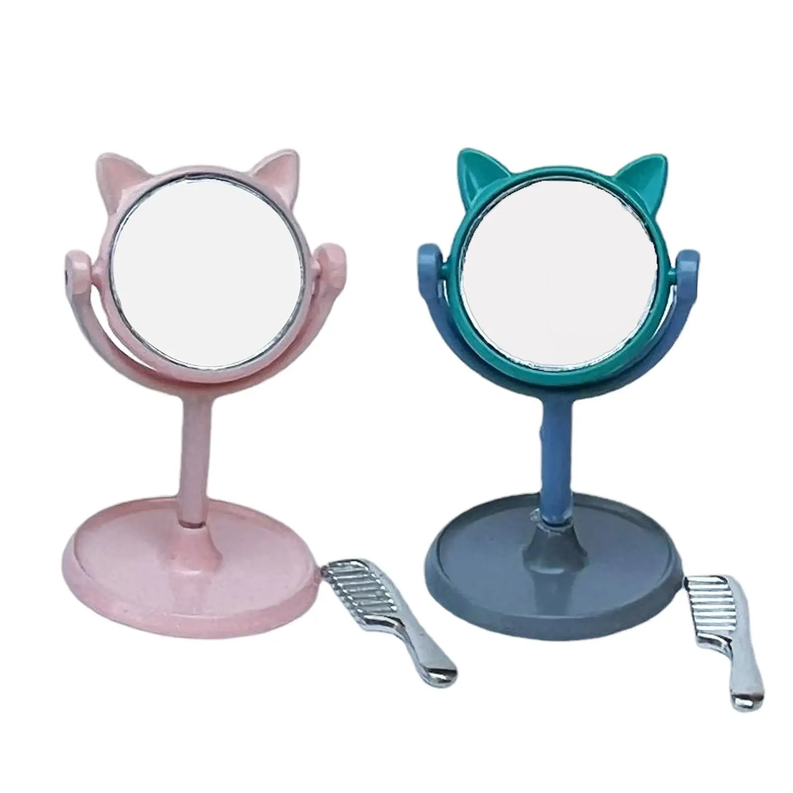 

Miniature Dollhouse Accessories 1 12 Scale Miniatures Furniture Mirror small toys DIY Decor Ornament for Miniature Dollhouse