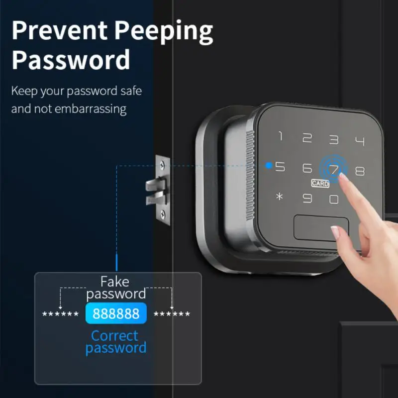 

5 Unlocking Methods Electronic Lock App Remote Control Smart Home Smart Ball Tuya Smart Door Lock Fingerprint Password