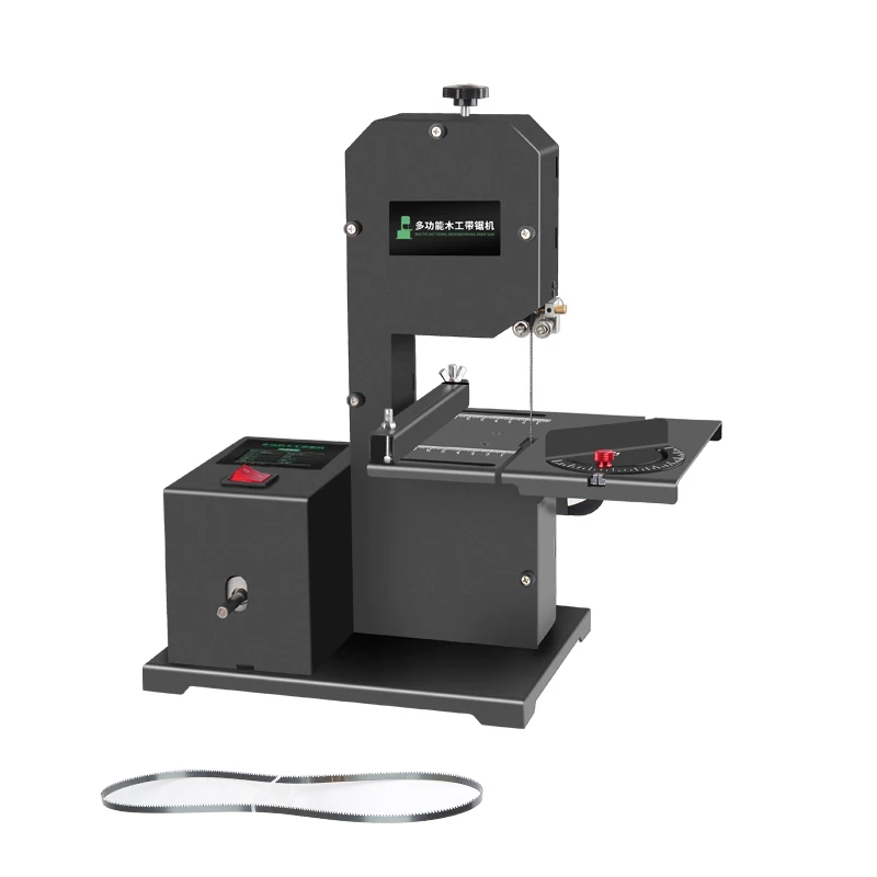 220 В 800 Вт маленький бытовой ленточный пильный станок 1750 об/мин Настольная пила электрическая настольная проволочная пила для деревообработки